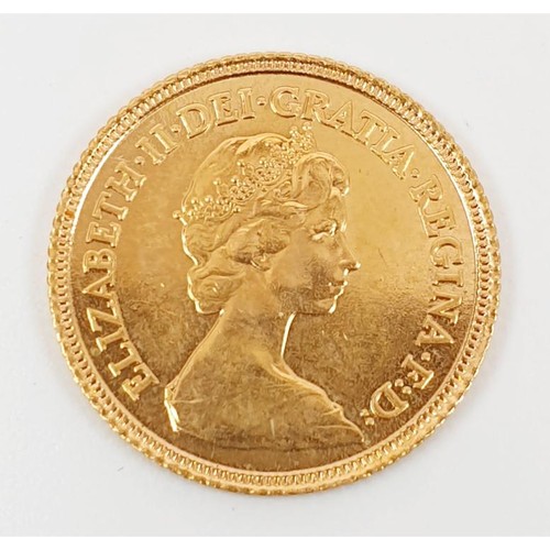 10 - Elizabeth II: a half sovereign coin, 1982. UK shipping £14.