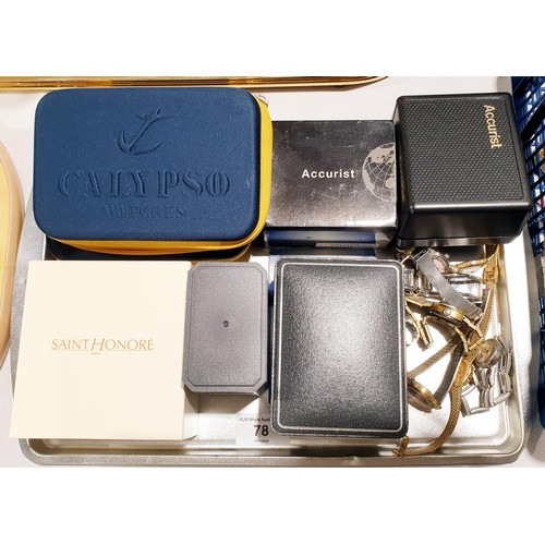 78 - A selection of wrist watches including Accurist. No international shipping.