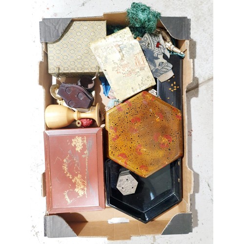 95 - A box of Chinese items. No Shipping. Arrange collection or your own packer and shipper, please. Elec... 