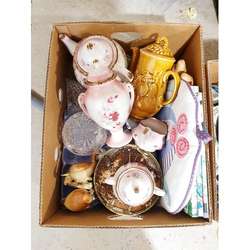 112 - Two boxes of glass, china and assorted. No Shipping. Arrange collection or your own packer and shipp... 