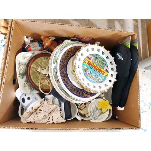 112 - Two boxes of glass, china and assorted. No Shipping. Arrange collection or your own packer and shipp... 