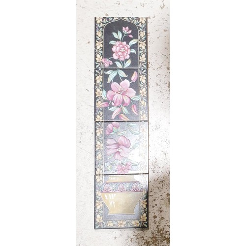 76 - A tray of assorted including four decorative tiles. No Shipping. Arrange collection or your own pack... 