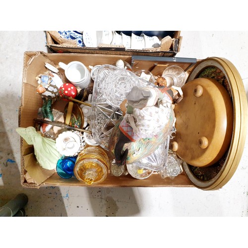 91 - Two boxes of glass, china and assorted. No Shipping. Arrange collection or your own packer and shipp... 