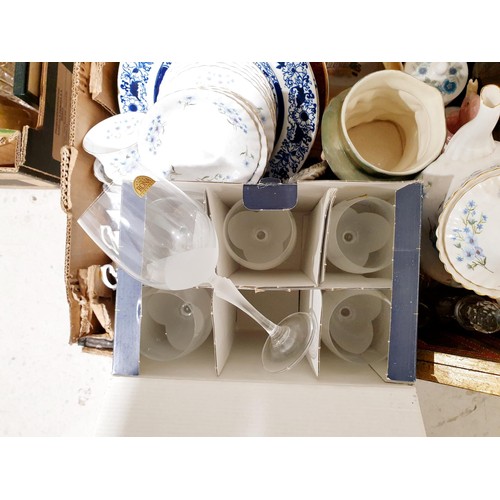 91 - Two boxes of glass, china and assorted. No Shipping. Arrange collection or your own packer and shipp... 