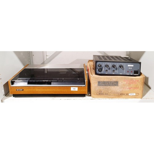 A vintage Sharp RT-480H stereo tape deck together with an Adastra A.55 ...