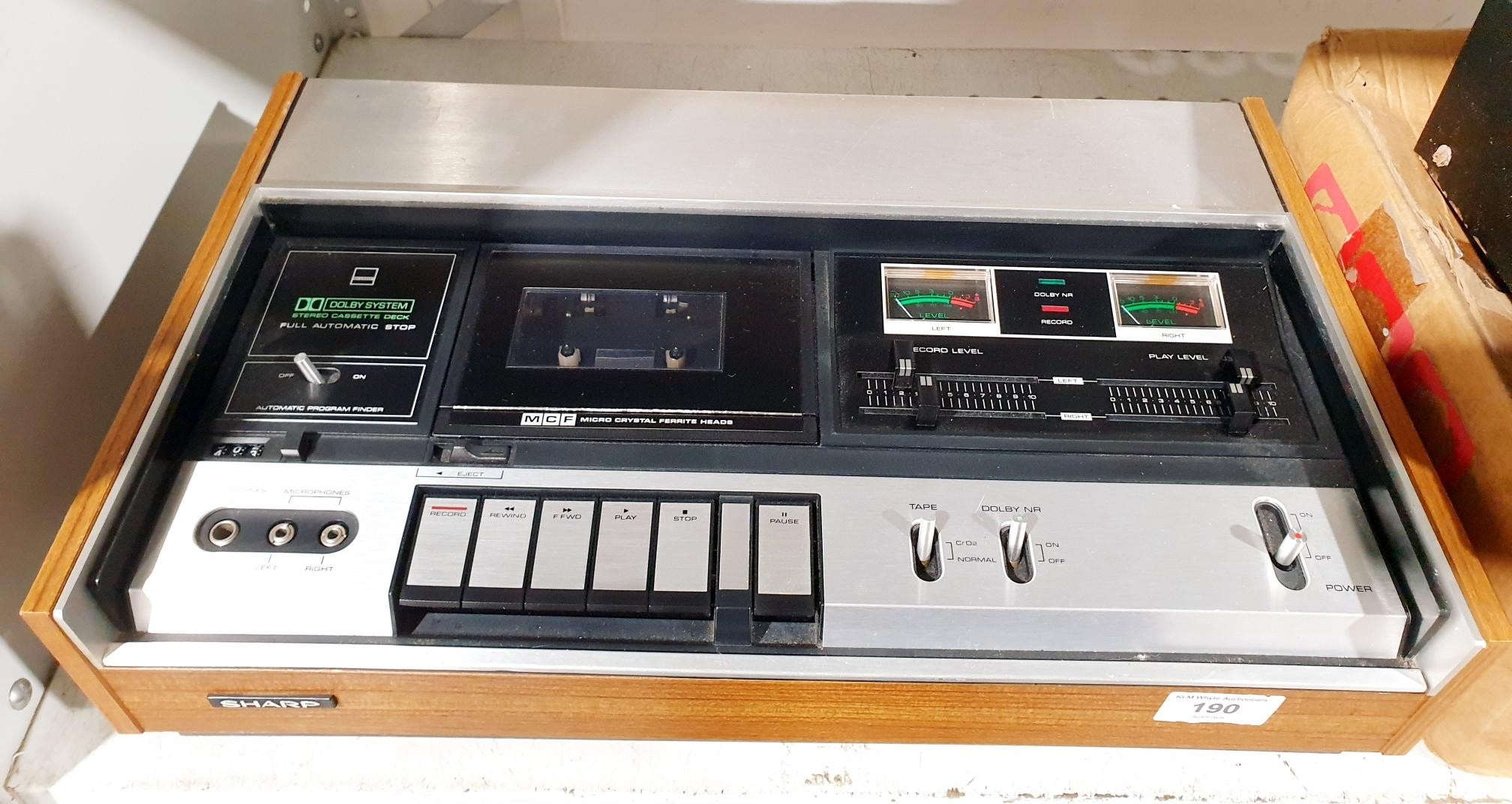 A vintage Sharp RT-480H stereo tape deck together with an Adastra A.55 ...