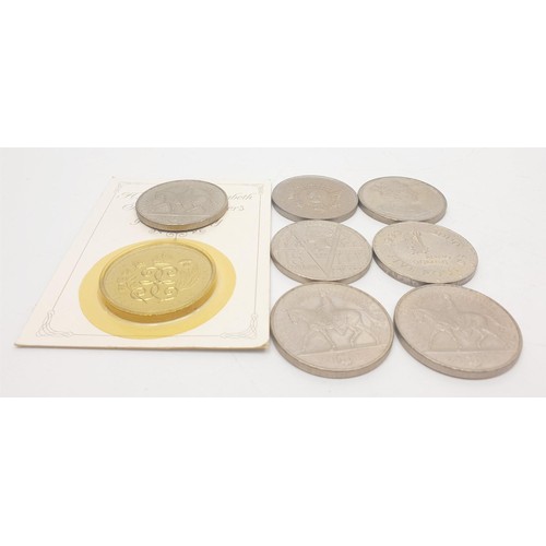 28 - Eight £5 coins. No international shipping.