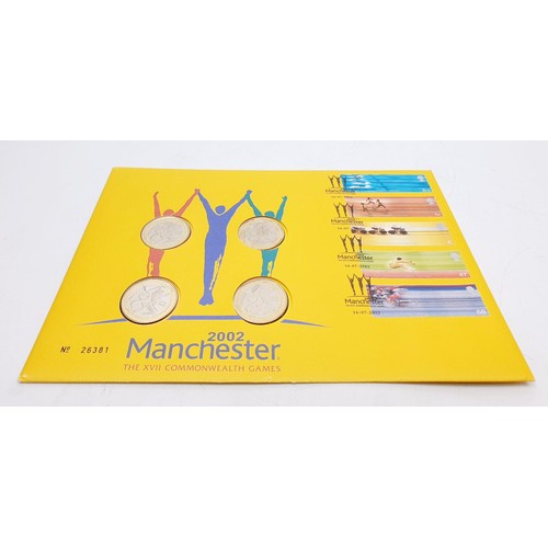 26 - A Royal Mint 2002 Manchester XVII Commonwealth Games Philatelic Numismatic Cover (PNC). No internati... 