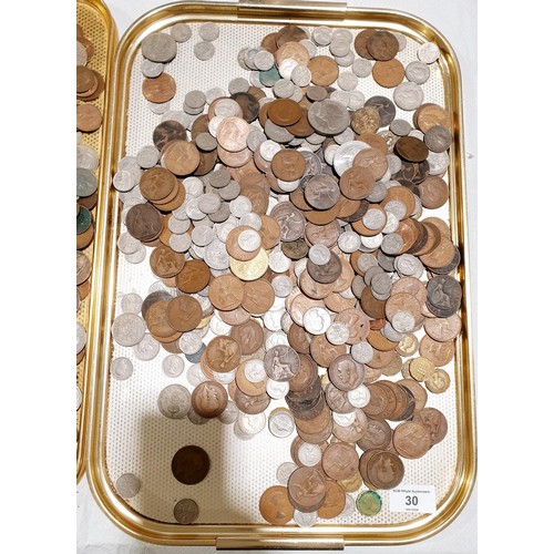 30 - A selection of British and foreign coins. No international shipping.