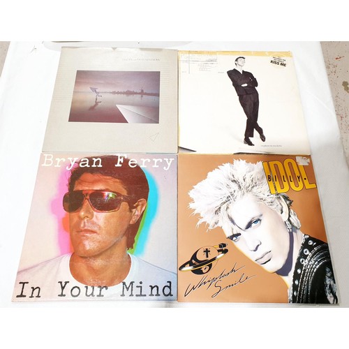 55 - Thirteen vinyl LPs including Bryan Ferry and Billy Idol. No international shipping.