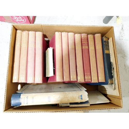 82 - A selection of vintage books and newspapers including eight vintage Observer's Books. No shipping. A... 