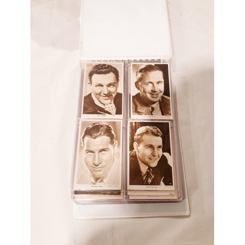 107 - A postcard album including pictures of actors. No international shipping.