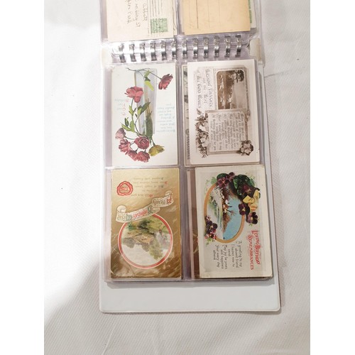 107 - A postcard album including pictures of actors. No international shipping.