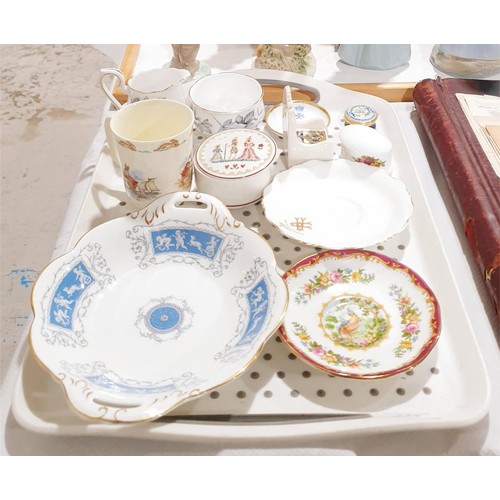122 - A tray of ceramics including Royal Albert. No shipping. Arrange collection or your own packer and sh... 