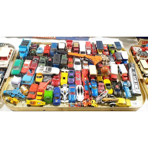 139 - A tray of toy vehicles. No international shipping.