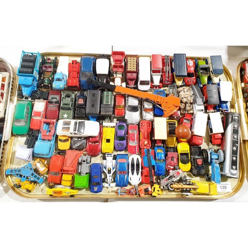 139 - A tray of toy vehicles. No international shipping.