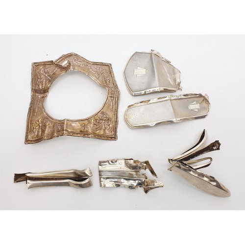 37 - A quantity of scrap hallmarked silver, weight 130g. No international shipping.