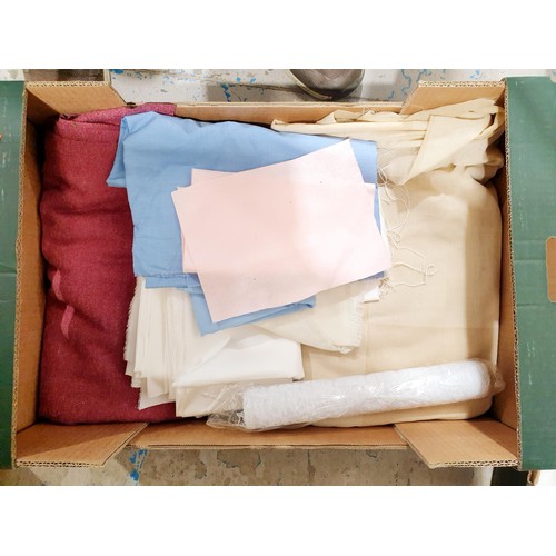 129 - A box of material. No Shipping. Arrange collection or your own packer and shipper, please.