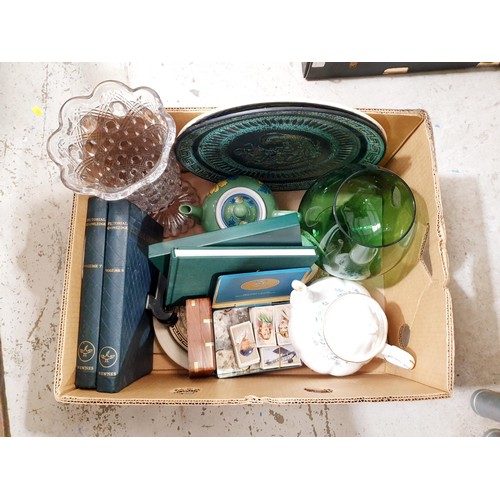 131 - A box of assorted including cigarette cards. No Shipping. Arrange collection or your own packer and ... 