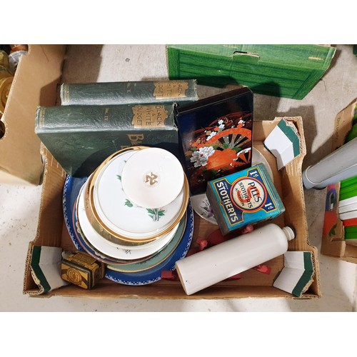 133 - A box of assorted including a Japanese lacquered box. No Shipping. Arrange collection or your own pa... 
