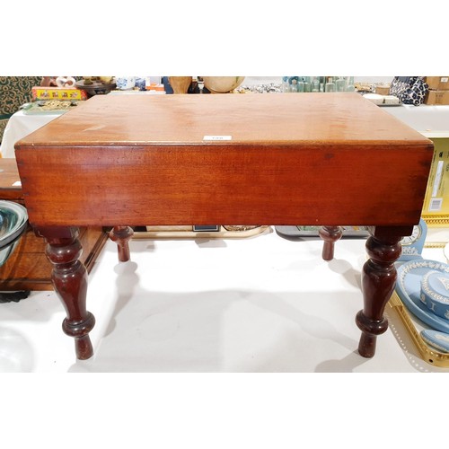 148 - A Victorian mahogany and ceramic bidet, ceramic A/F, 55.5x36x39.5cm. No Shipping. Arrange collection... 