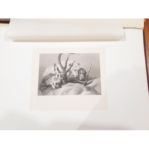 151 - An antique folio of Landseer artist's proof prints, one other folio and two antique books on Shakesp... 