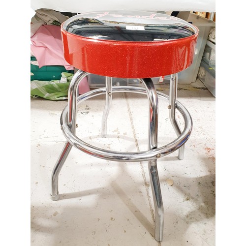 161 - A Fender guitar swivel stool, height 58cm. No Shipping. Arrange collection or your own packer and sh... 