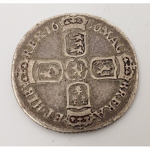 49 - William III: a silver sixpence, 1696, G. UK shipping £15, we combine lots for shipping. No shipping ... 
