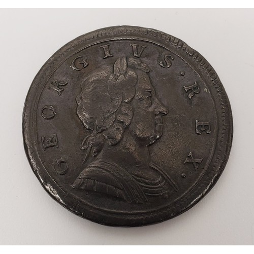 52 - George I: a halfpenny, 1720, VF. UK shipping £15, we combine lots for shipping. No shipping to the U... 
