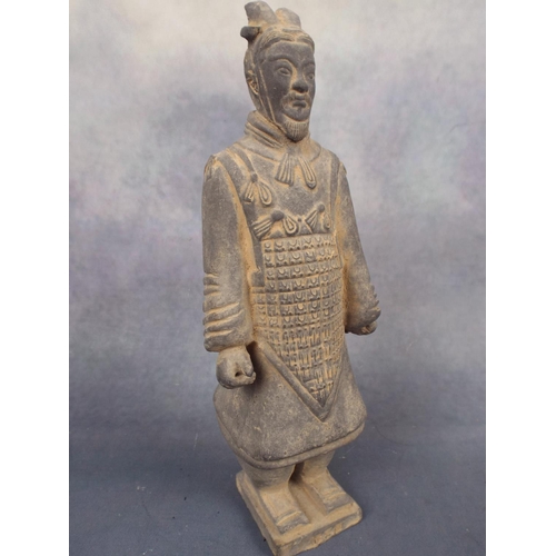 102 - Chinese Terracotta warrior with original box.