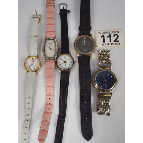 112 - five Quartz watches