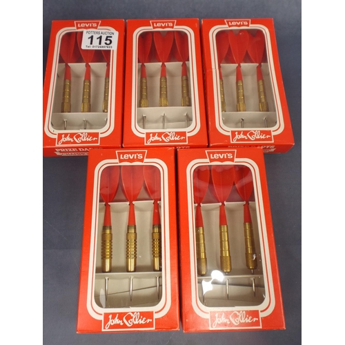 115 - Five Brand new in boxes John Collier Darts