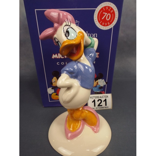 121 - Royal Doulton Disney 70th anniversary edition collection, Daisy Duck. Boxed as new