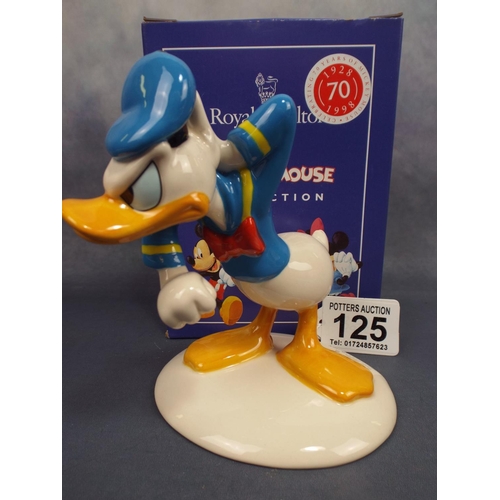 125 - Royal doulton Disney 70th Anniverary Edition collection, Donald Duck. Boxed as new