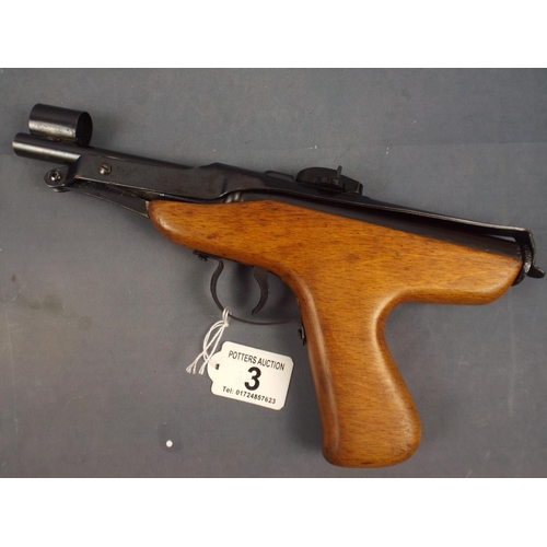 3 - 1930'S Milbro .177 air pistol in good condition