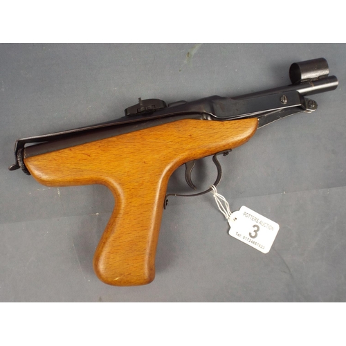 3 - 1930'S Milbro .177 air pistol in good condition