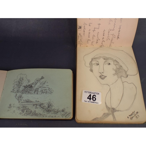 46 - Albums of Drawings & Poems etc from 1914 onwards