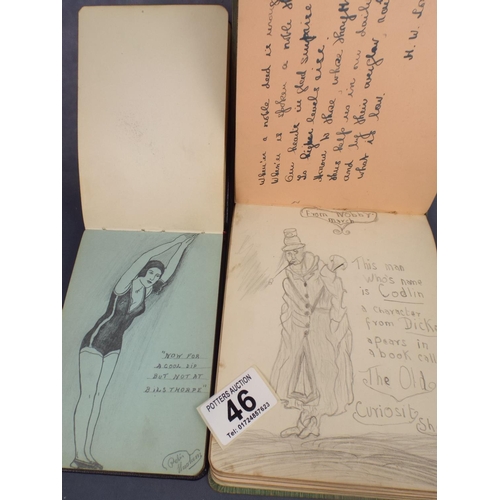 46 - Albums of Drawings & Poems etc from 1914 onwards