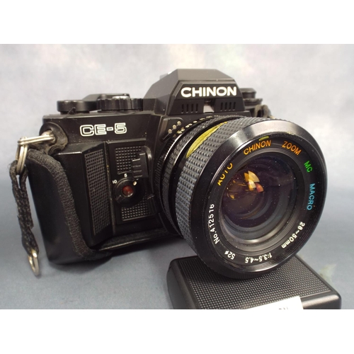 95 - Chinon CE5  SLR Camera with lens plus 80/200 Macro Zoom Lens