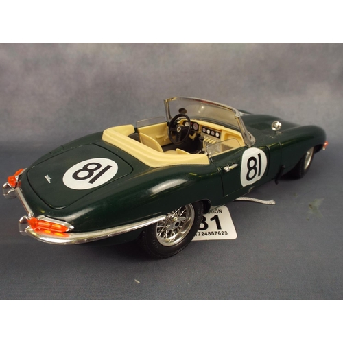 181 - Die cast  1/18 scale model of an E Type Jaguar