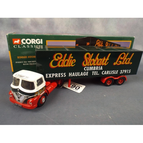 190 - Corgi Classics Foden S21 'Micky Mouse'  with trailer in Eddie Stobart Livery, Original box