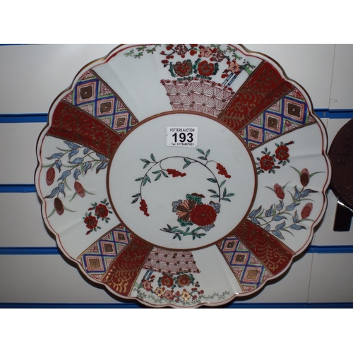 193 - Large Imari type wall charger