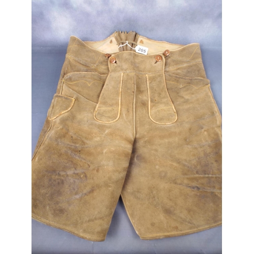 205 - Pair of Austrian Lederhosen shorts