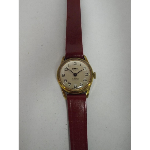 117 - Limit,. 17 jewel ladies swiss watch with leather strap