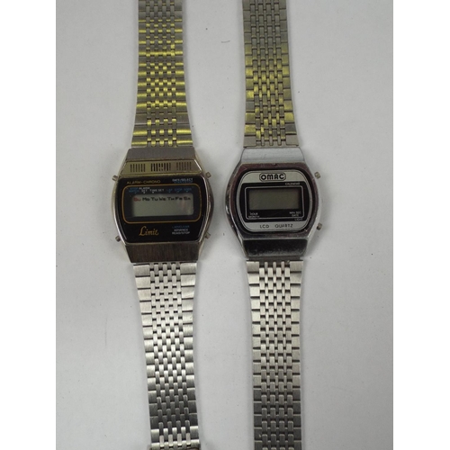 120 - Two Gents Quartz watches with metal straps, Both require batteries