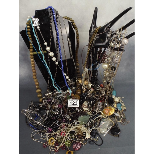 123 - 1.3 Kilos of costume jewellery