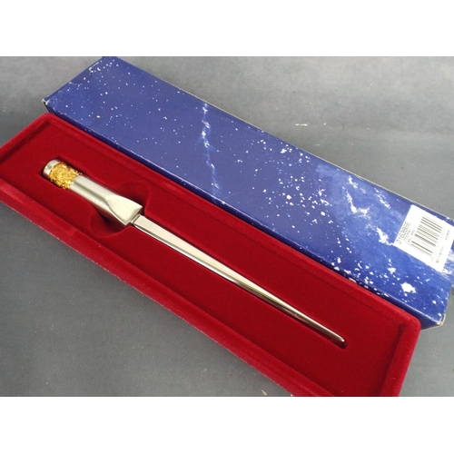 93 - Royal Selangor Pewter letter knife brand new in it's box.