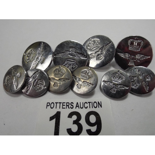 139 - Selection of RAF buttons