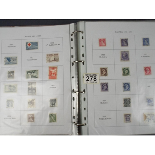 278 - Large Album of Canadian stamps, 1897/1993