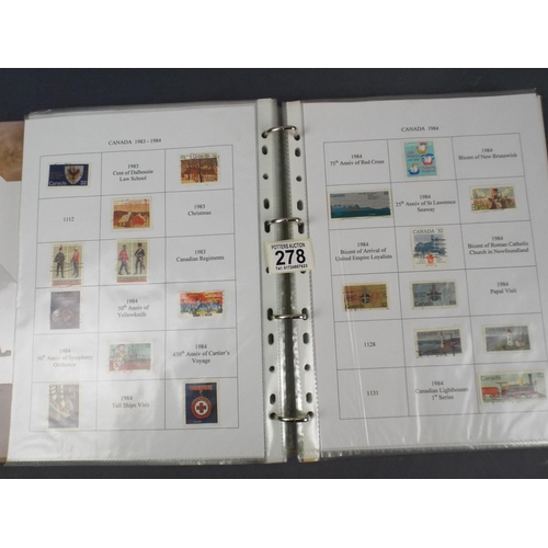 278 - Large Album of Canadian stamps, 1897/1993